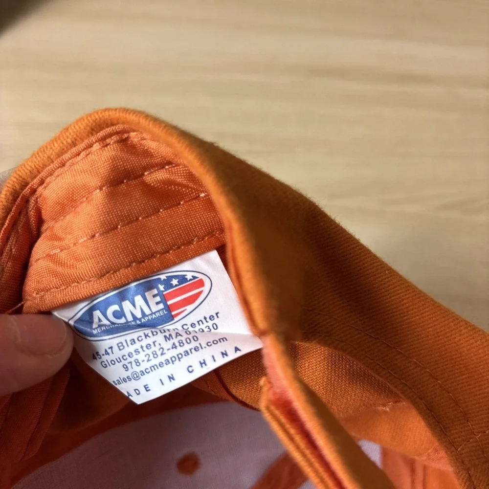 Miller Lite Hat Cap Strap Back Orange Embroidered Beer Promo Mens ACME Apparel